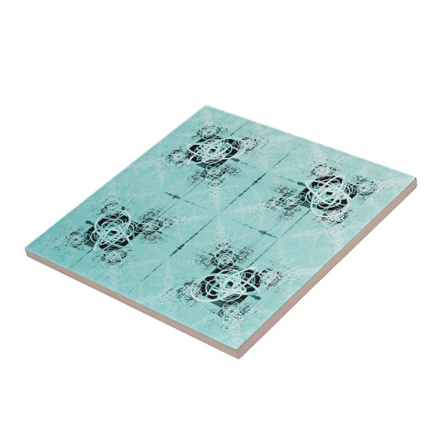 Abstrakt Spiral Delight Ceramic Tile Kakelplatta (Sidan)