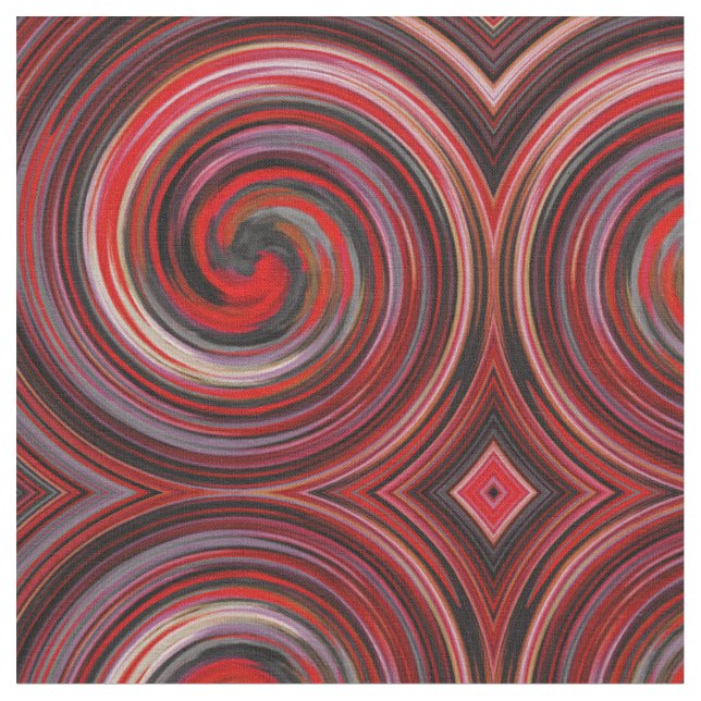 Abstrakt Spiral Swirl Mönster #103 Tyg (Närbild)