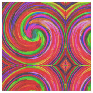 Abstrakt Spiral Swirl Mönster #105 Tyg