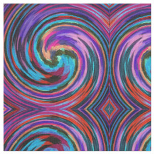 Abstrakt Spiral Swirl Mönster #109 Tyg