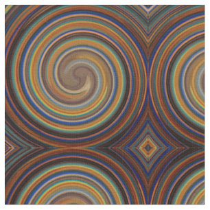 Abstrakt Spiral Swirl Mönster #72 Tyg