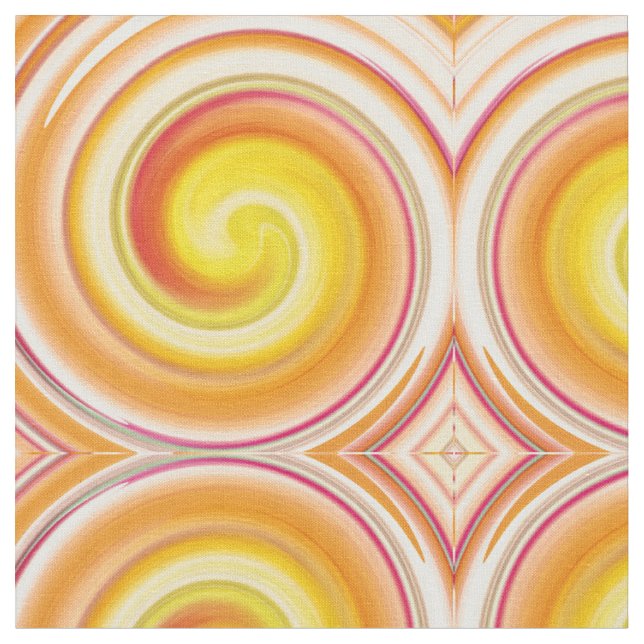 Abstrakt Spiral Swirl Mönster #98 Tyg (Närbild)