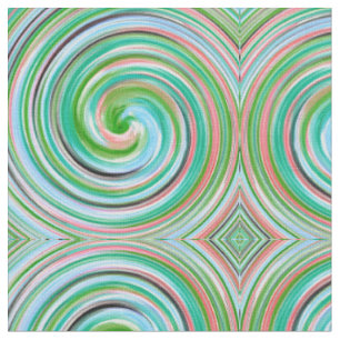 Abstrakt Spiral Swirl Mönster Tyg