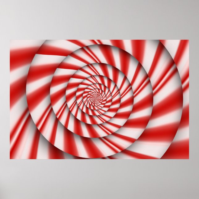 Abstrakt - Spiraler - Kraften av mynta Poster (Framsidan)