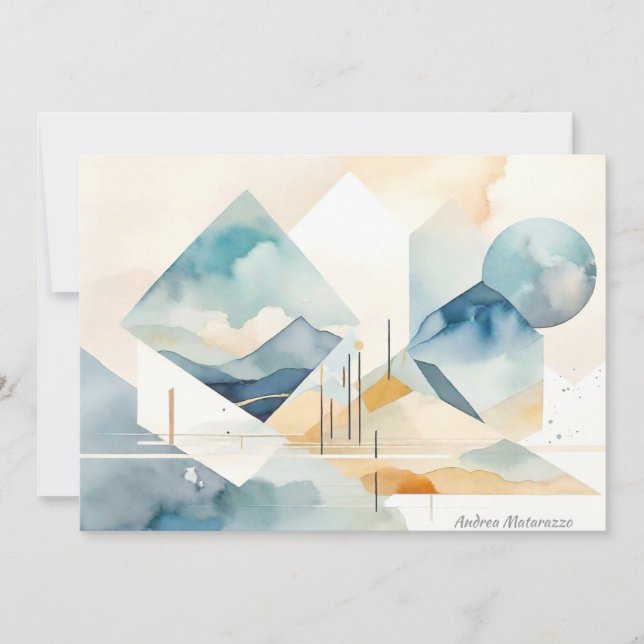 Abstrakt Spirit Flat Card (Framsida)