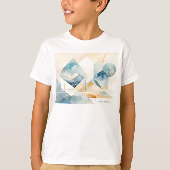 Abstrakt Spirit T Shirt (Framsida)