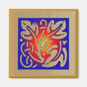 Abstrakt spis magnet