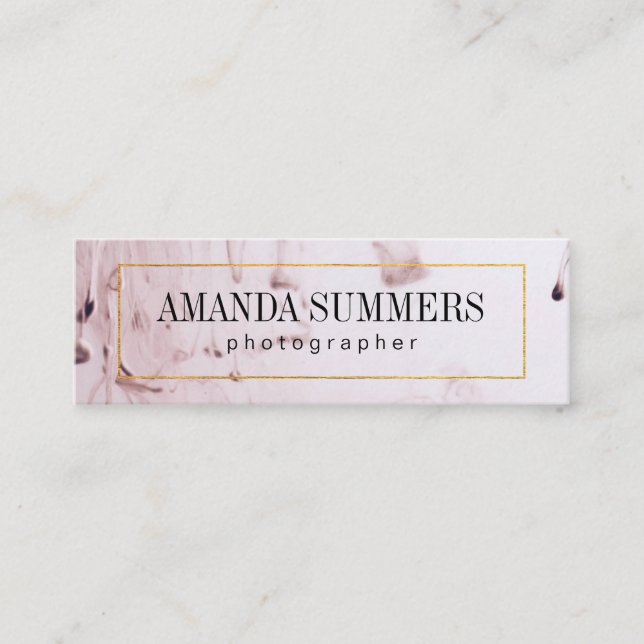 Abstrakt Splatter | Fotografi Mini Visitkort (Framsida)