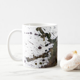 Abstrakt Splatter i brunt Kaffemugg