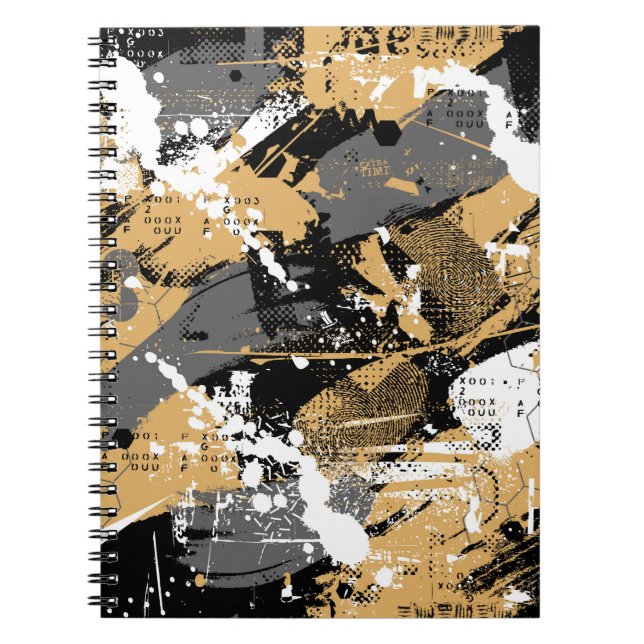Abstrakt sport, graffiti stil anteckningsbok (Framsidan)