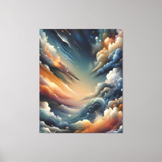 Abstrakt Spray-färg Canvastryck (Framsida)