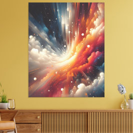 Abstrakt Spray-färg Canvastryck