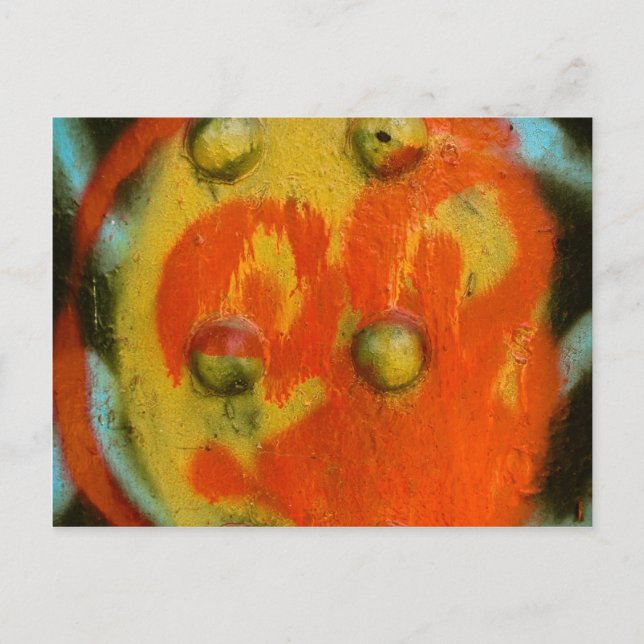 Abstrakt Spray Paint Art 01 Vykort (Framsida)