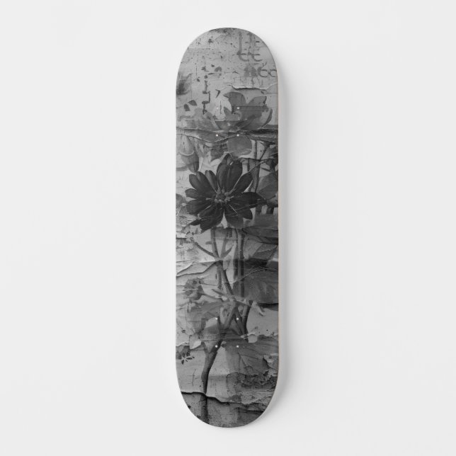 Abstrakt Sprid Blommigt  Skate Deck (Framsida)