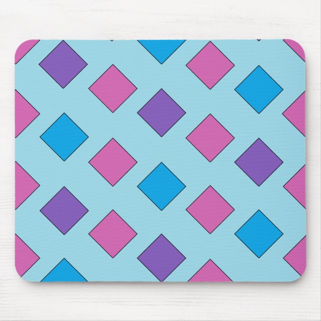 Abstrakt Squares Mousepad Musmatta (Framsidan)