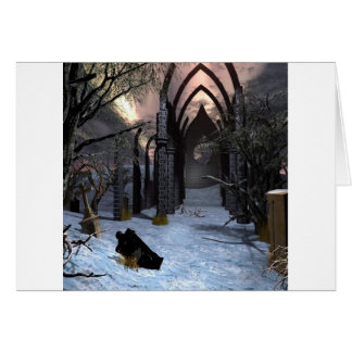 Abstrakt stadsmörkkonster hälsningskort