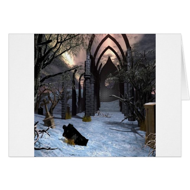 Abstrakt stadsmörkkonster hälsningskort (Framsidan Horizontal)