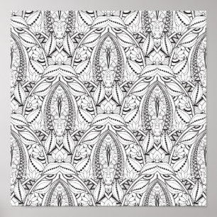 Abstrakt stam- klotter 2 poster
