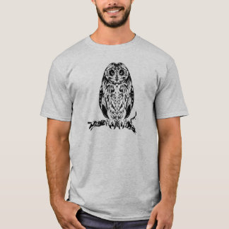 Abstrakt stam- ugglaskjorta tee shirt