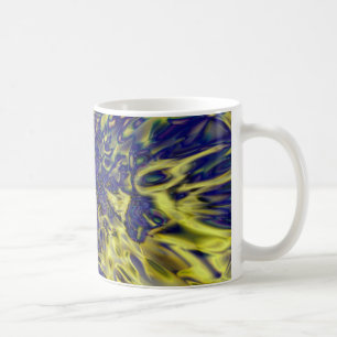 Abstrakt stänk, bakgrund kaffemugg
