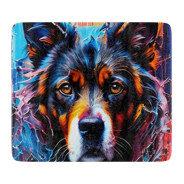 Abstrakt stänk färg hund (Framsidan)