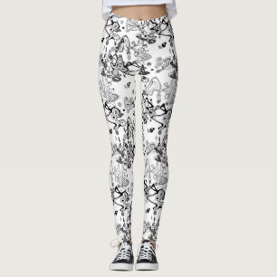 Abstrakt stänk modern stilistiskt mode onab leggings