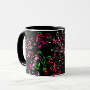 Abstrakt stänk modern stilistiskt mode onab mugg