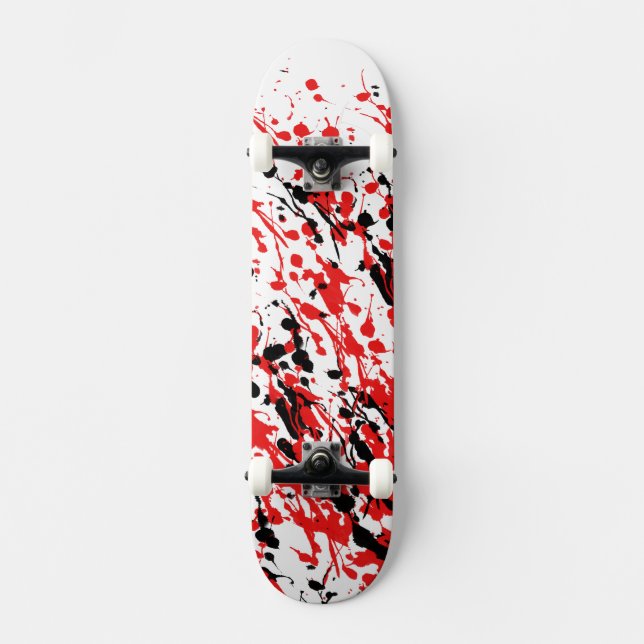 Abstrakt Stänk och dropp Skateboard Bräda 20,5 Cm (Framsida)