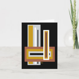 Abstrakt Staplade rektanglar Anteckningskort