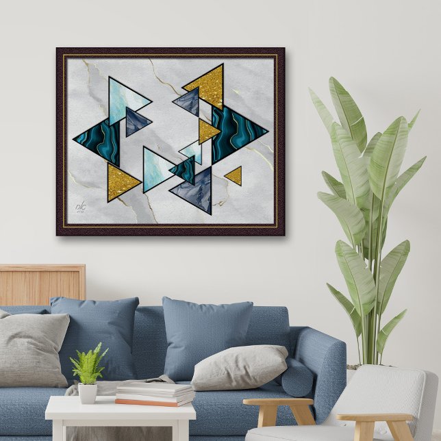 Abstrakt Star of David Magen David Giclée ArtPrint Poster (Skapare uppladdad)