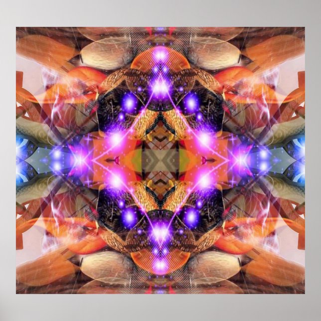 Abstrakt Star Poster (Framsidan)