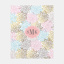 Abstrakt Starburst mönster Fleecefilt