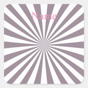 Abstrakt Starburst Thunder_Cove Fyrkantigt Klistermärke