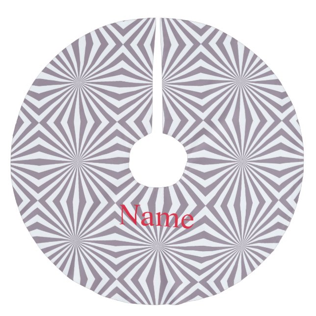 Abstrakt Starburst Thunder_Cove Julgransmatta Borstad Polyester (Framsidan)