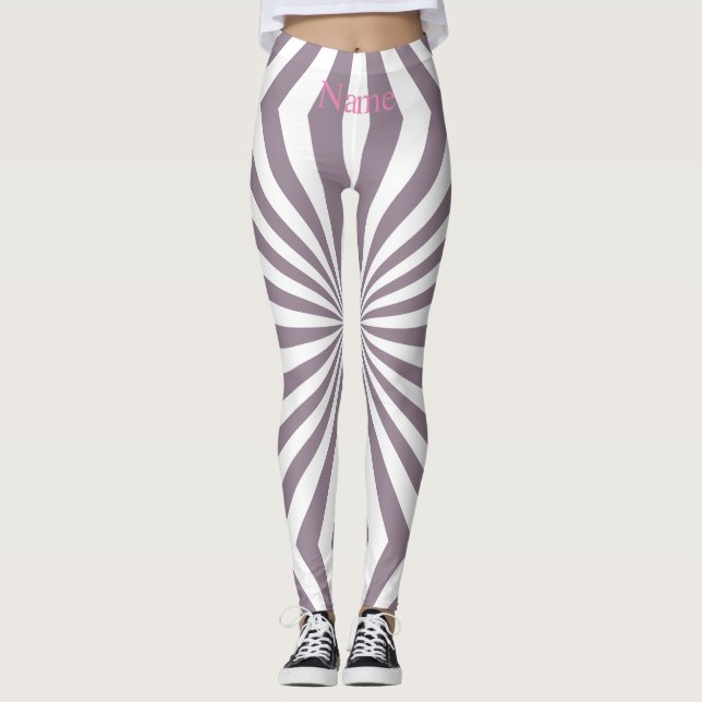 Abstrakt Starburst Thunder_Cove Leggings (Framsida)