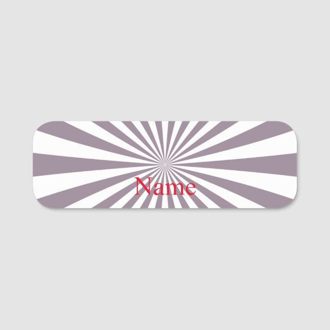 Abstrakt Starburst Thunder_Cove Namnbricka (Framsida)