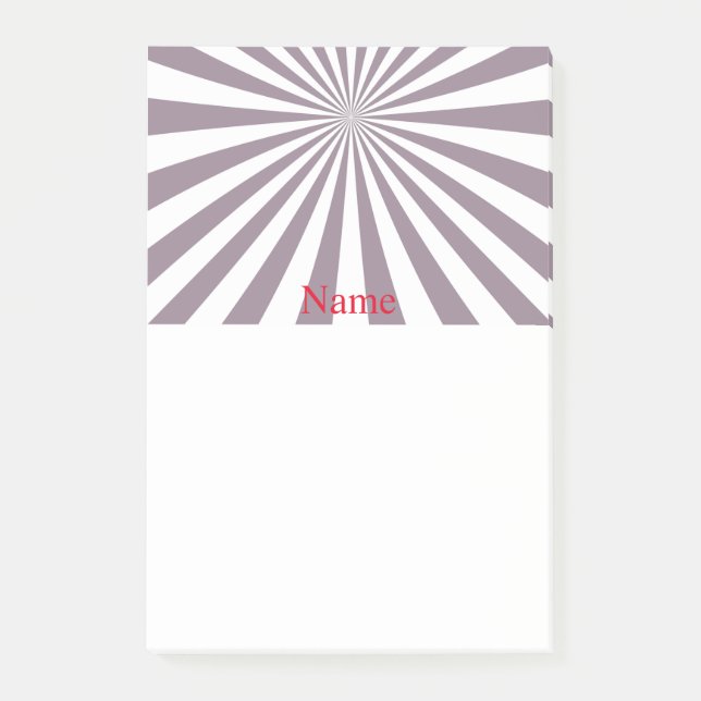 Abstrakt Starburst Thunder_Cove Post-it Block (Framsida)