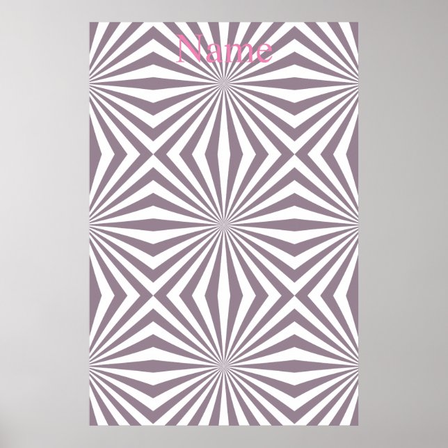 Abstrakt Starburst Thunder_Cove Poster (Framsidan)
