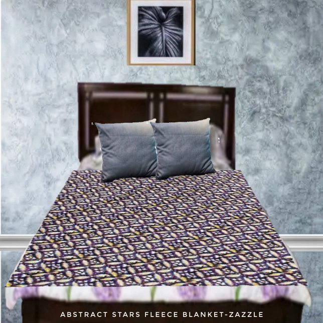 Abstrakt Stars Fleecefilt (Skapare uppladdad)