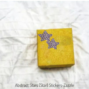 Abstrakt Stars Stjärnformat Klistermärke