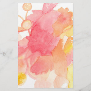 Abstrakt stationärt för blommigt brevpapper