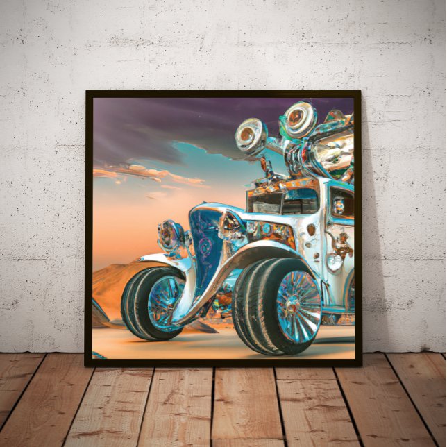 Abstrakt Steampunk Hot rod Poster (Skapare uppladdad)