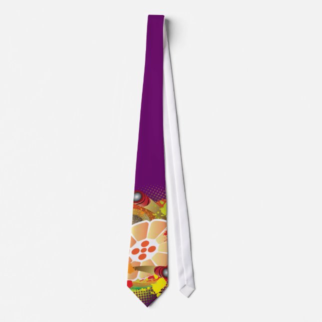 Abstrakt Steelpan med Pansticks och Paint Stänk Slips (Framsida)