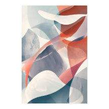 Abstrakt Sten Grått och Red Modern