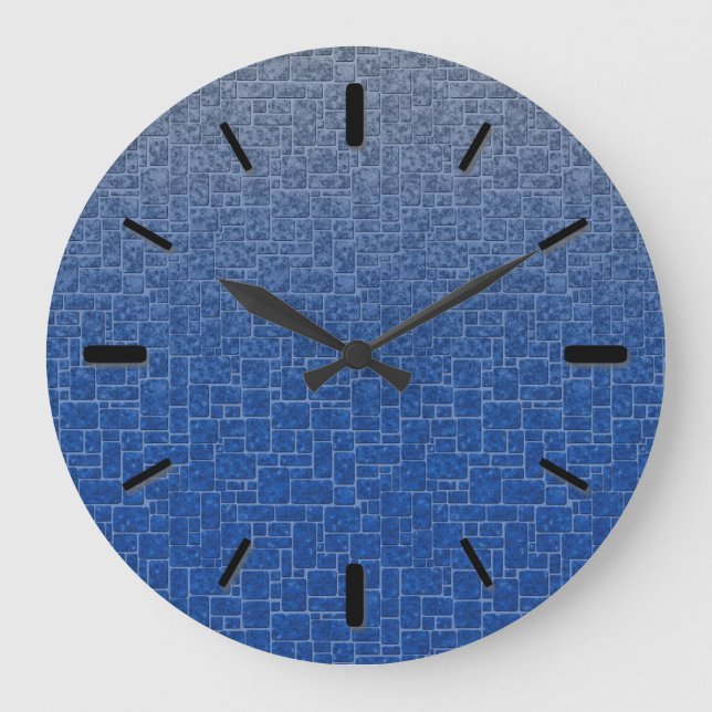 Abstrakt, sten struktur, tegelsten, dekoration av  stor klocka (Framsida)