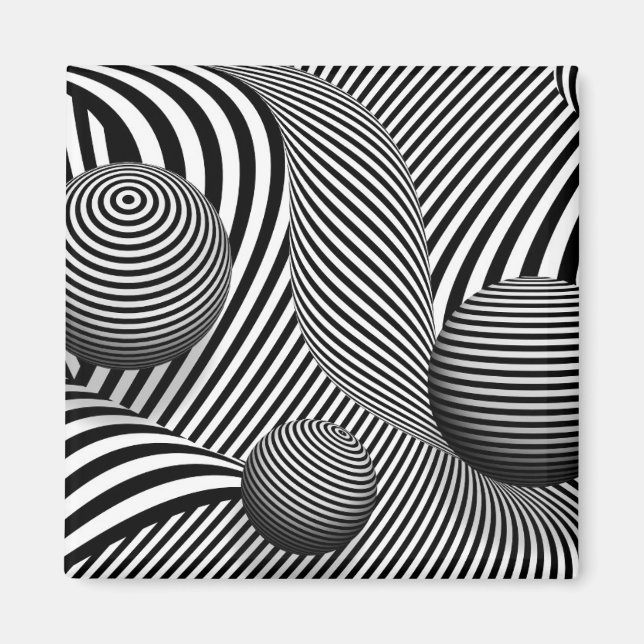 Abstrakt - Stick ut mina ögon Magnet (Framsidan)
