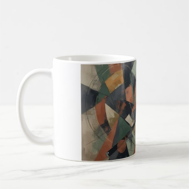 Abstrakt Stiliserad Kaffemugg (Vänster)