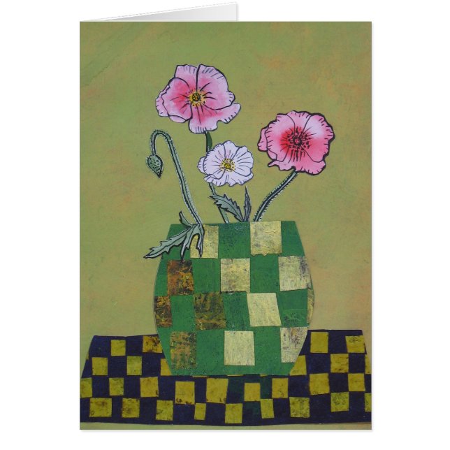 Abstrakt stilleben hälsningskort (Framsidan)