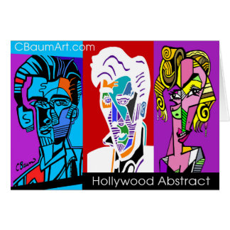 Abstrakt stjärnapopkonst hälsningskort