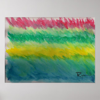 Abstrakt - Storm före Lugnen Poster